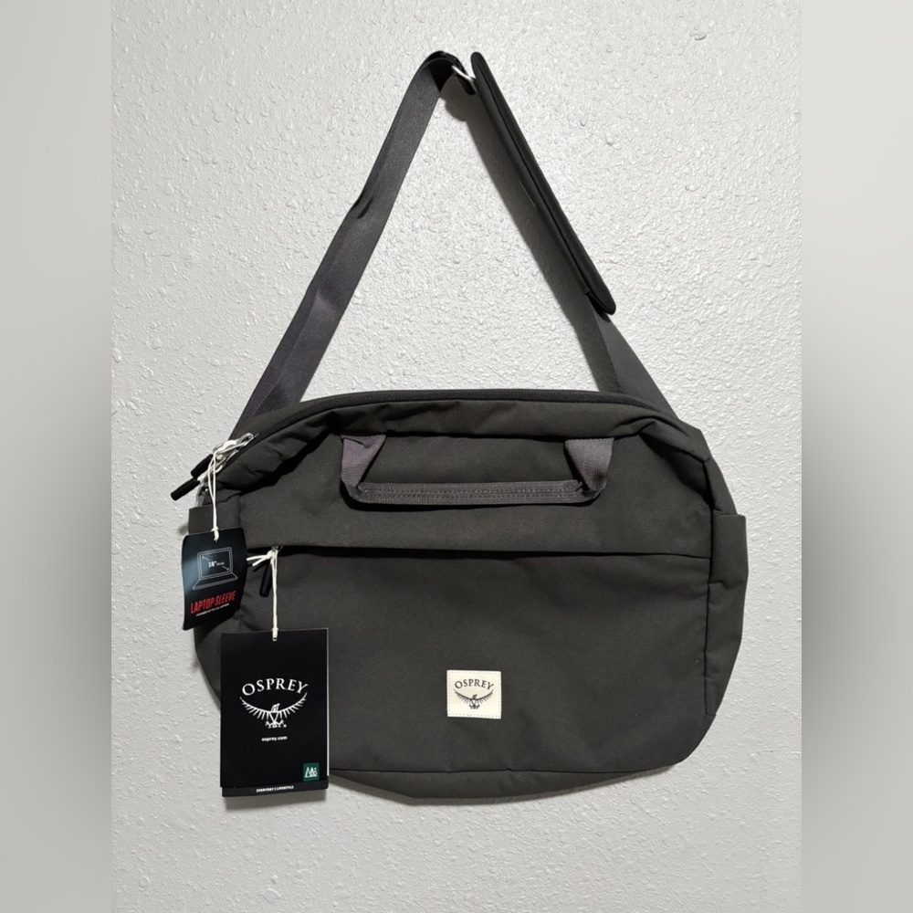 Osprey Arcane Brief Pack Messenger Bag Laptop Bag Stonewash Black 20L NEW